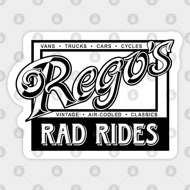 Rego's Rad Rides Sticker by Rego's Graphic Design